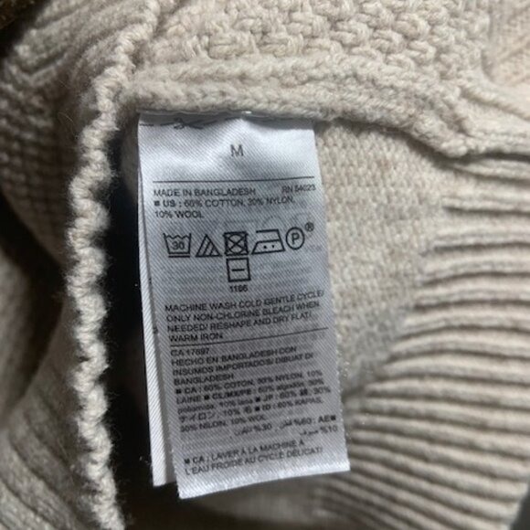 Old Navy Women's Grandpa Knit Cozy‎ Preppy Casual Pullover Sweater - Size M - Picture 5 of 6